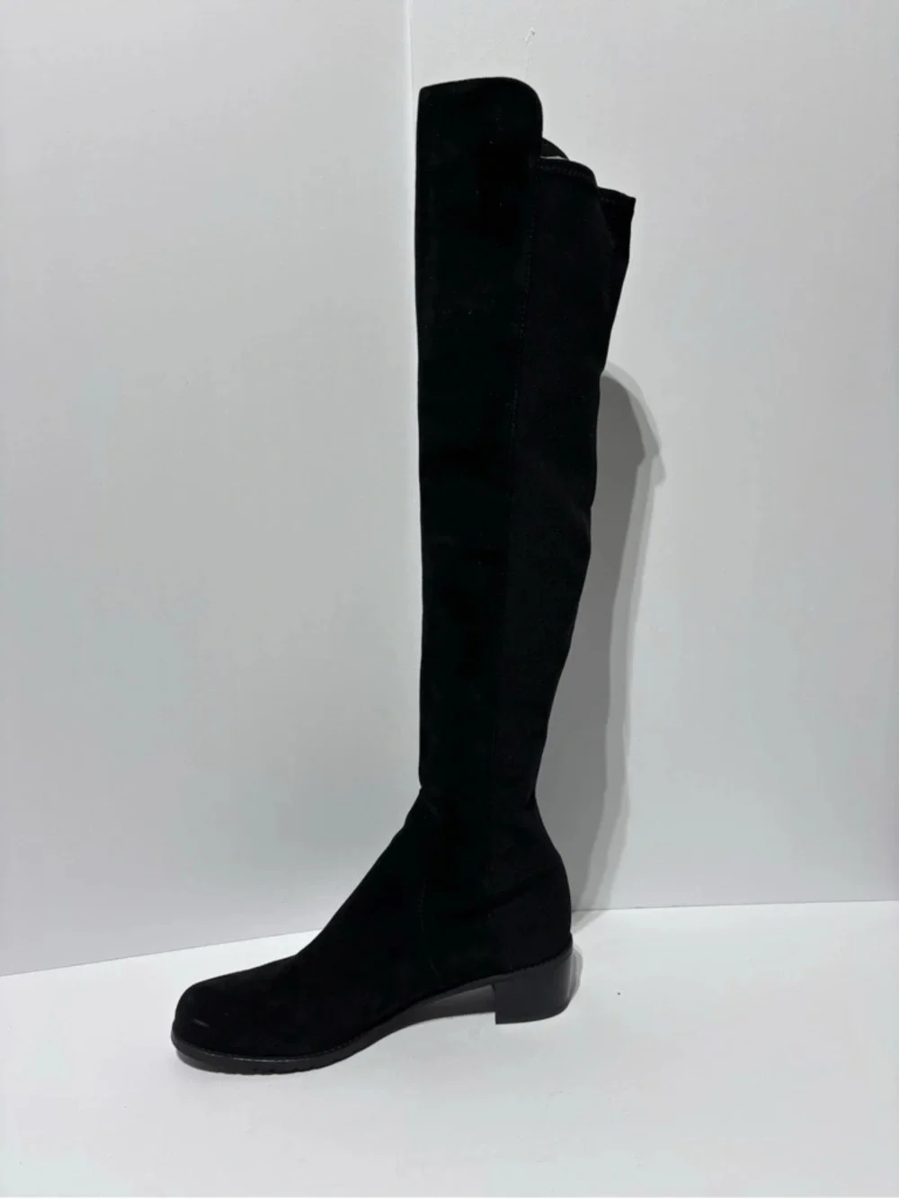 Stuart Weitzman Women’s Reserve Black Suede Over The Knee Boots, Size 8.5 N
